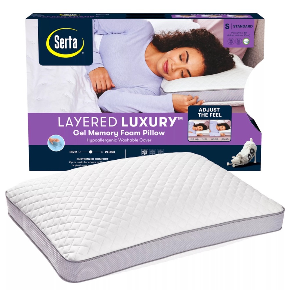 Serta memory foam pillow New in box. Standard size